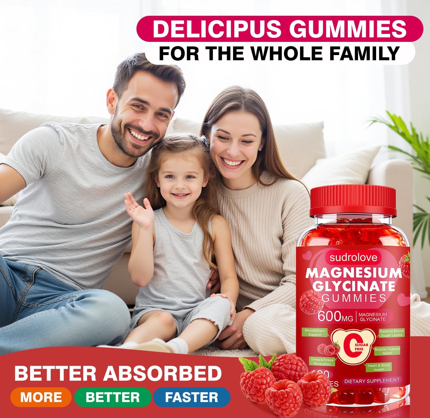 Thumbnail 6 de sudrolove Magnesium Glycinate Gummies, 120 Count