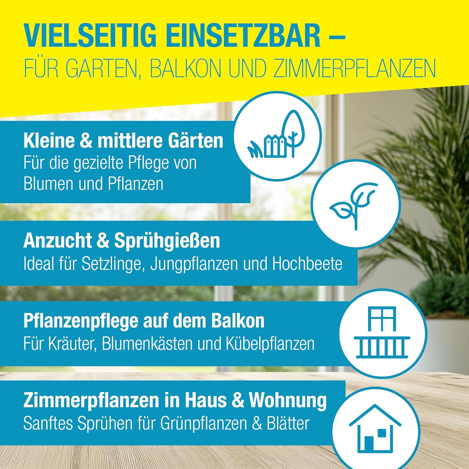 Detalle de GLORIA Drucksprühgerät prima 3 – 3 Liter Gartenspritze für Balkon, Terrasse und Garten