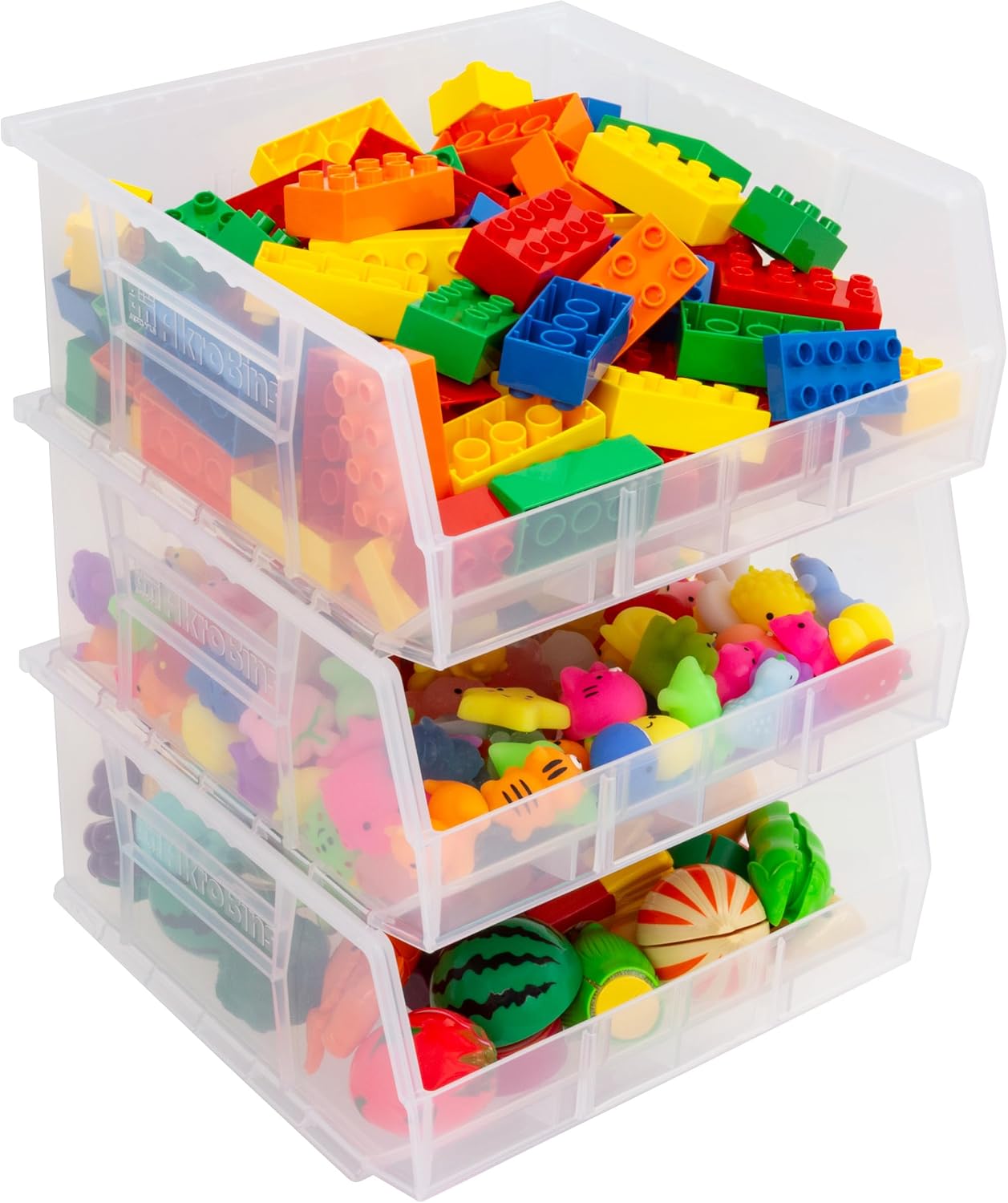 Thumbnail 6 de Akro-Mils 30235 AkroBins Clear Stackable Storage Bins, 6-Pack, 50-lb Capacity