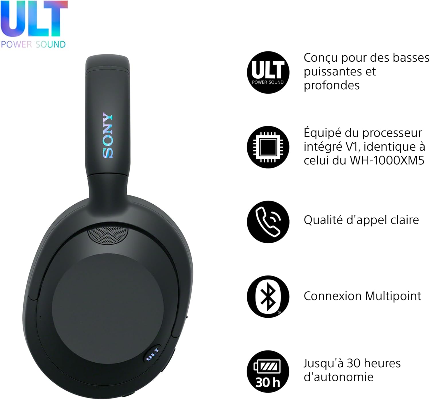 Thumbnail 1 de Sony ULT Wear — Casque Bluetooth sans Fil avec ULT Power Sound