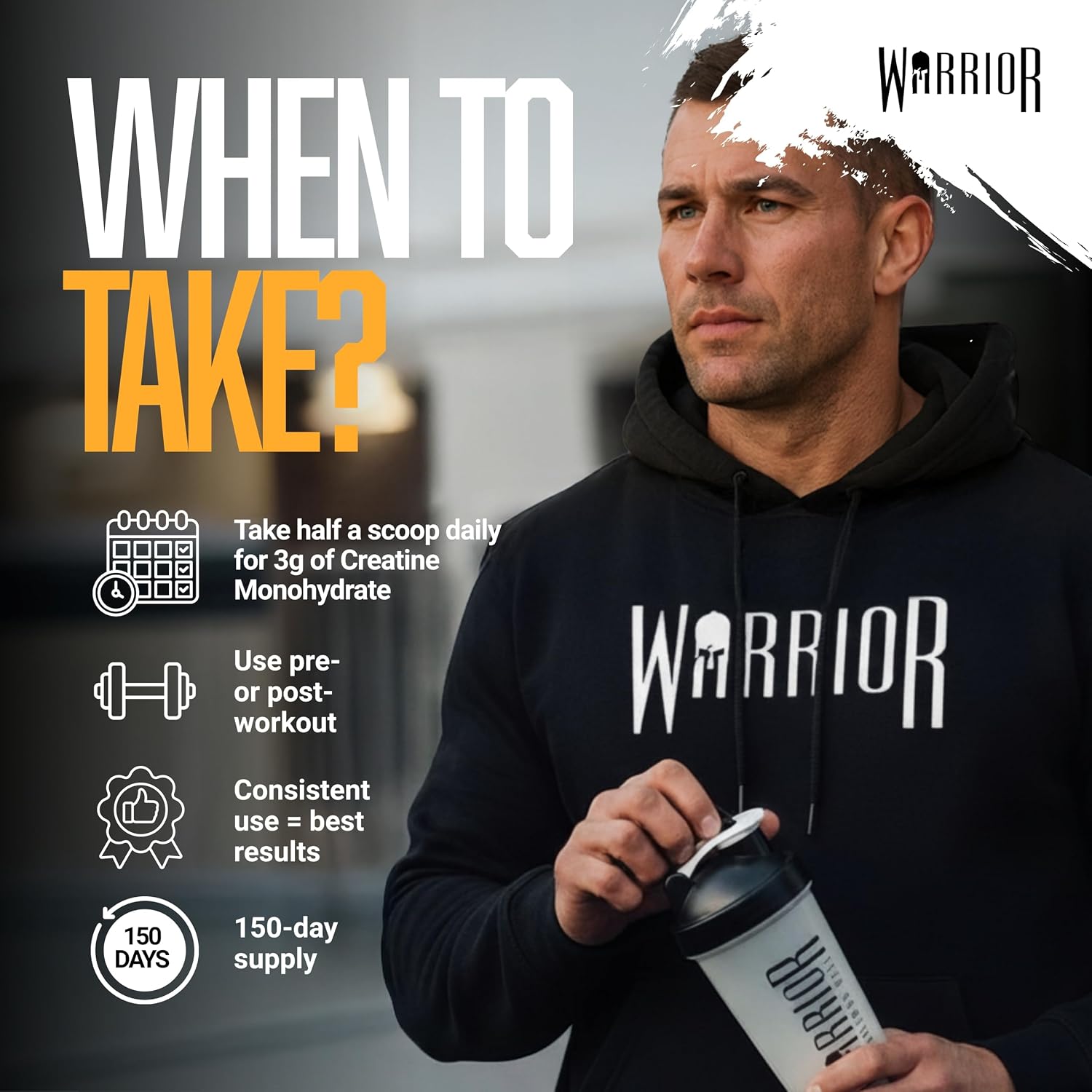 Thumbnail 6 de Warrior Creatine Monohydrate Pulver (mikronisiert) – vegan, zuckerfrei, 500 g, Tropical Sunrise