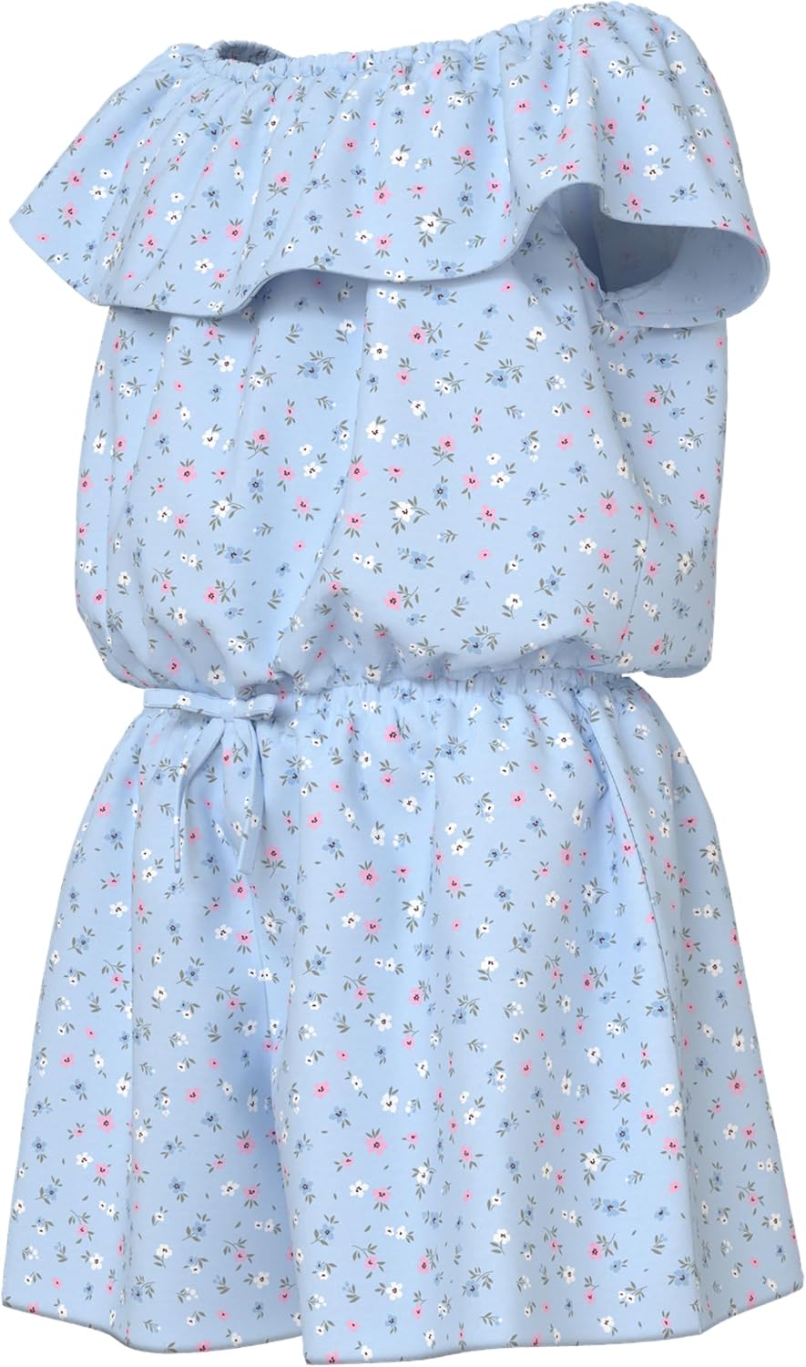 Detalle de NAME IT girl Playsuit Print – luftige, elastische Jumpsuit-Option mit Spitzen-Detail