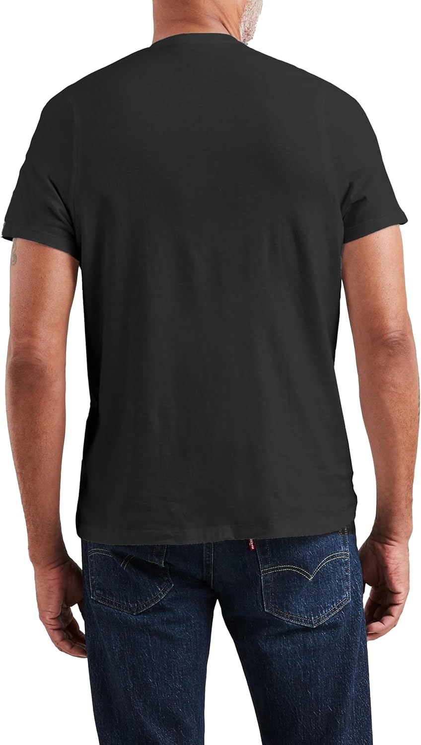 Detalle de Levi's Herren Original Housemark V-Neck T-Shirt – klassisches Basic-T-Shirt von Levi's