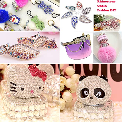 Thumbnail 6 de Blinginbox Crystal 2mm Rhinestone Chain – 10 Yards for DIY Decor
