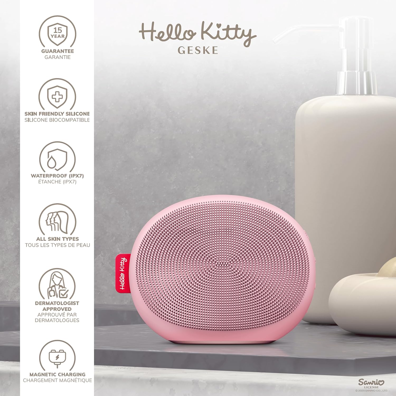 Thumbnail 5 de GESKE x Hello Kitty SmartAppGuided Thermo Facial Brush 5 in 1