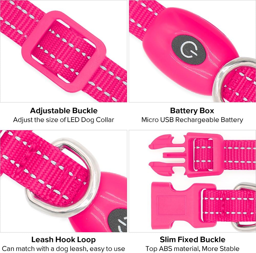 Detalle 2 de YFbrite LED Cat Collar USB rechargeable 1 LED