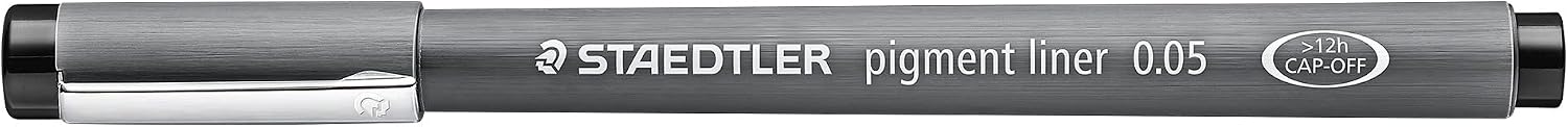 Detalle de STAEDTLER 308 WP4 Pigment-Liner: 4 Schwarzlinien in stabler Box (0,1–0,7 mm)