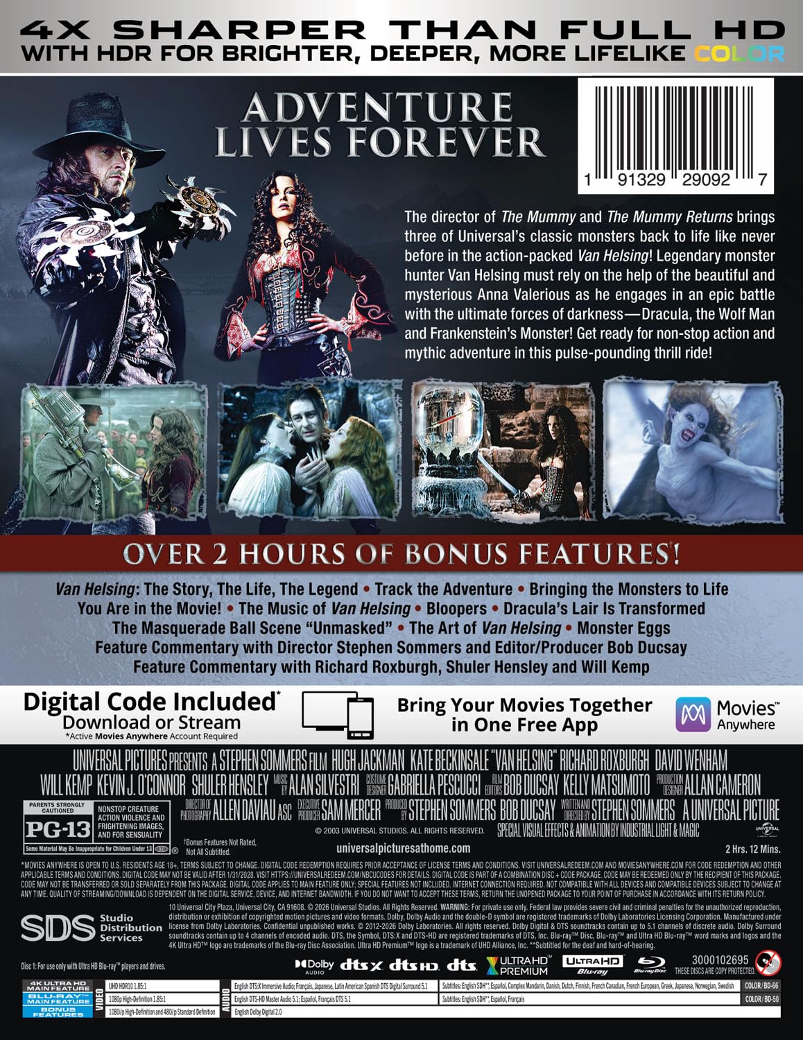 Thumbnail 2 de Van Helsing: Limited Edition Steelbook (4K Ultra HD + Blu-ray + Digital)