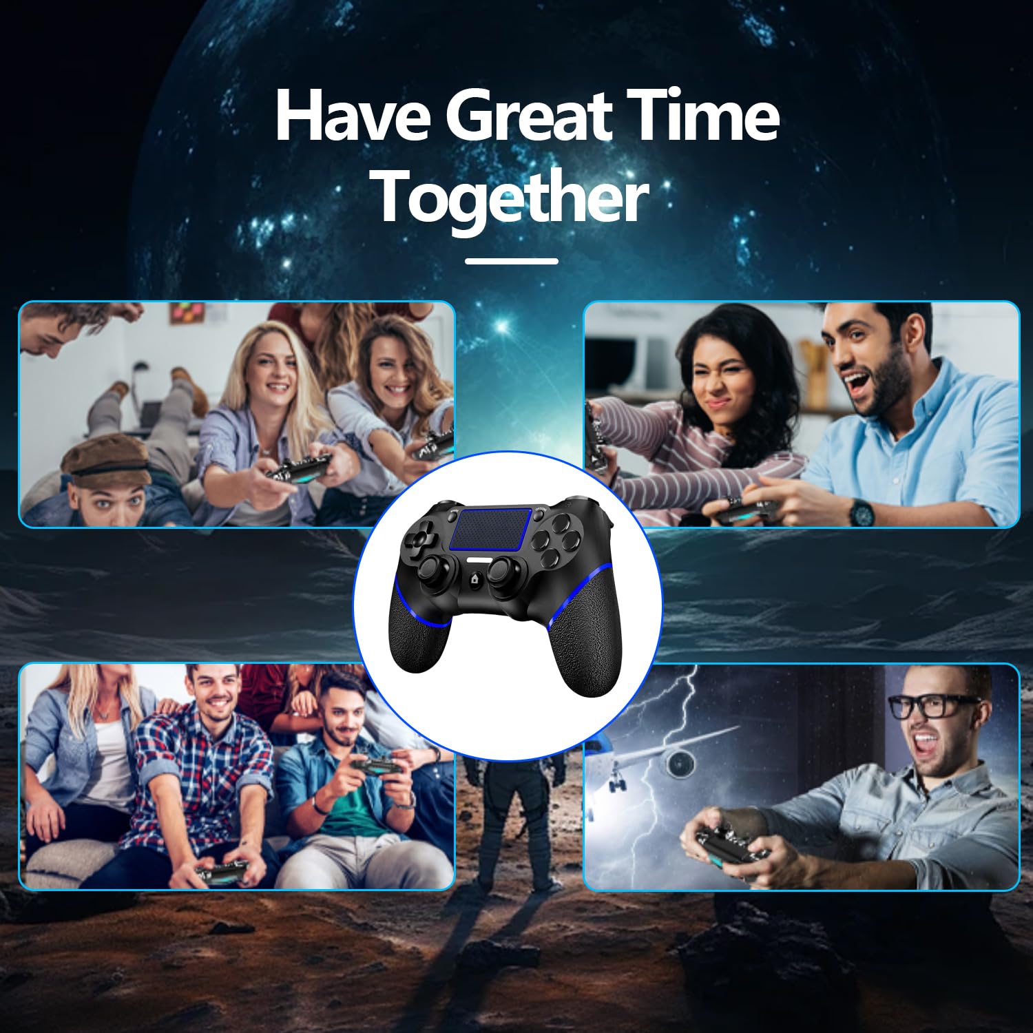 Thumbnail 6 de SZDILONG Upgraded Wireless Controller for PS4 (PS4/Pro/Slim) and Windows PC