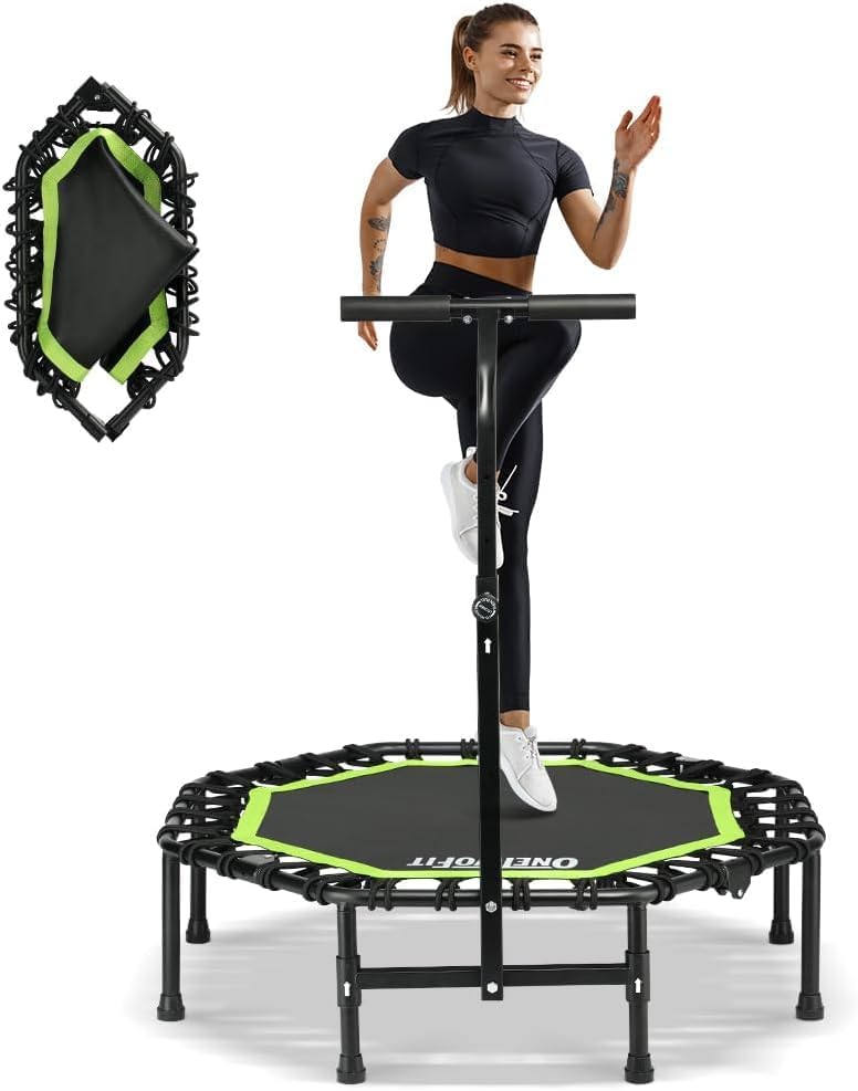 Thumbnail 7 de ONETWOFIT Trampolín plegable adultos 101/107/114cm con mango 🤸