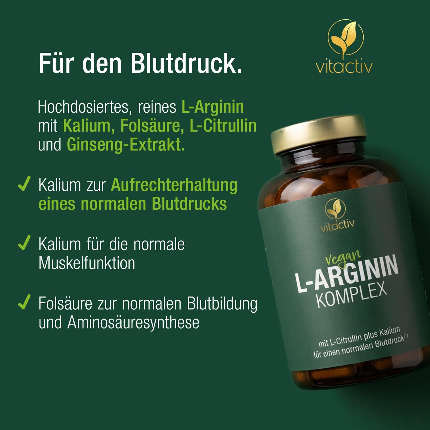 Thumbnail 2 de VITACTIV Arginin Komplex 3000 mg Hochdosiert