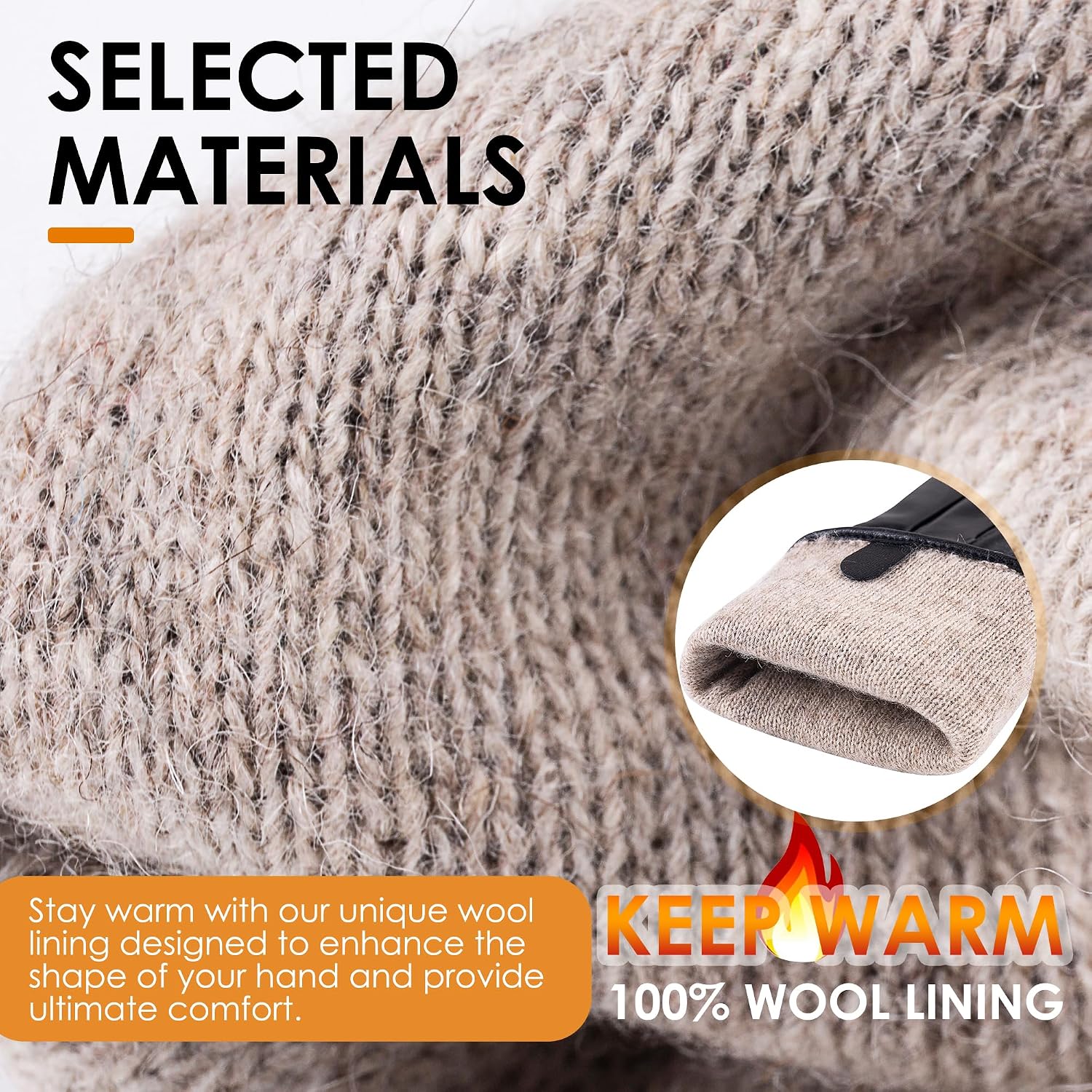Detalle de Dsane Women's Winter Gloves, Cashmere-Lined