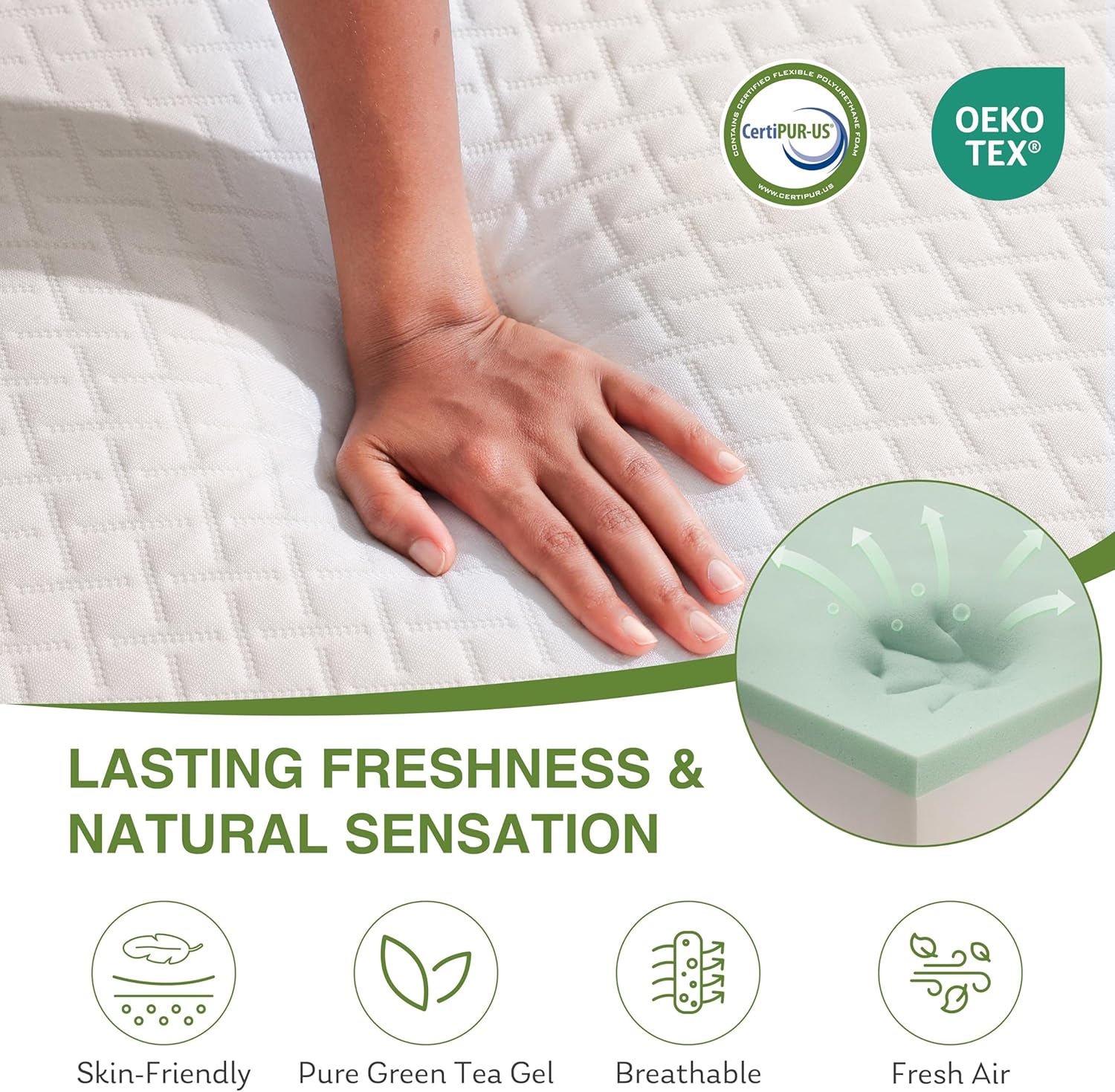 Thumbnail 4 de EGOHOME 8-inch Memory Foam Mattress, Queen