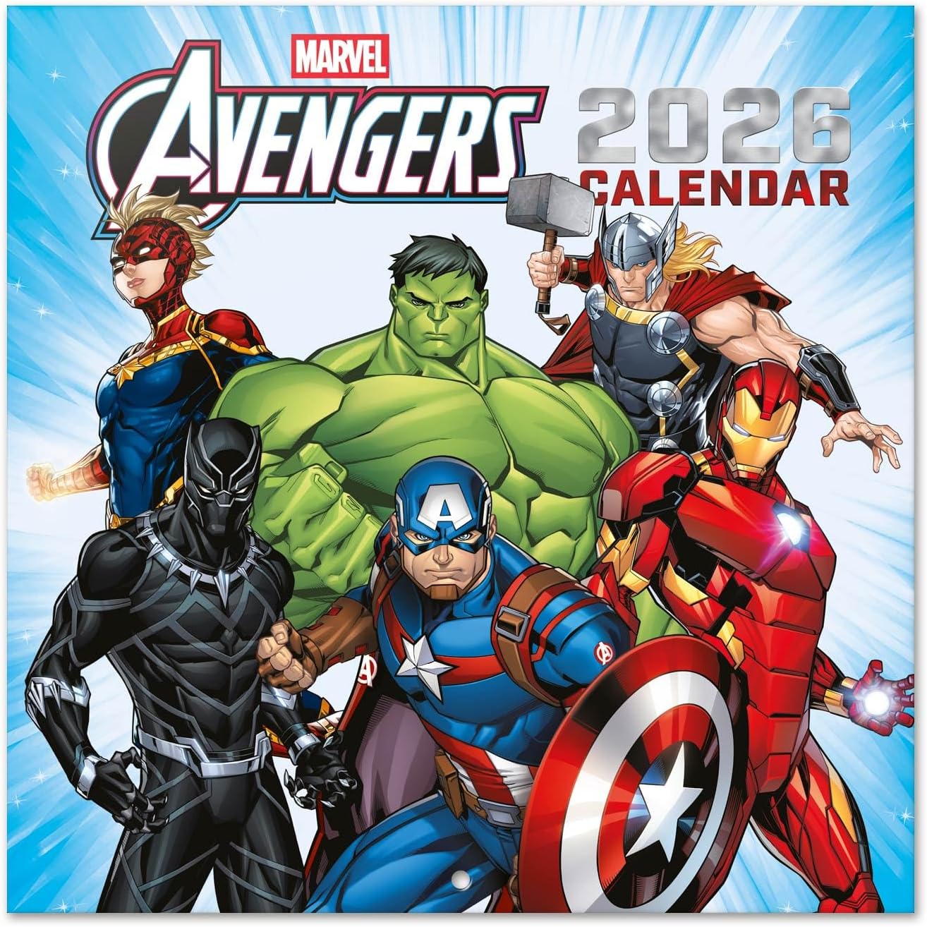 Grupo Erik Calendario da muro Avengers 2026 30x30 cm 🗓