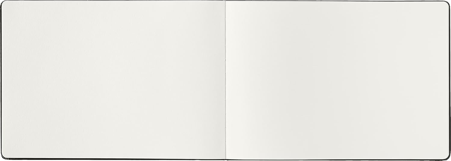 Detalle de Moleskine Art Watercolour Album & Notebook A4 da 60 pagine: blocco da disegno con chiusura elastica, carta acquerellabile