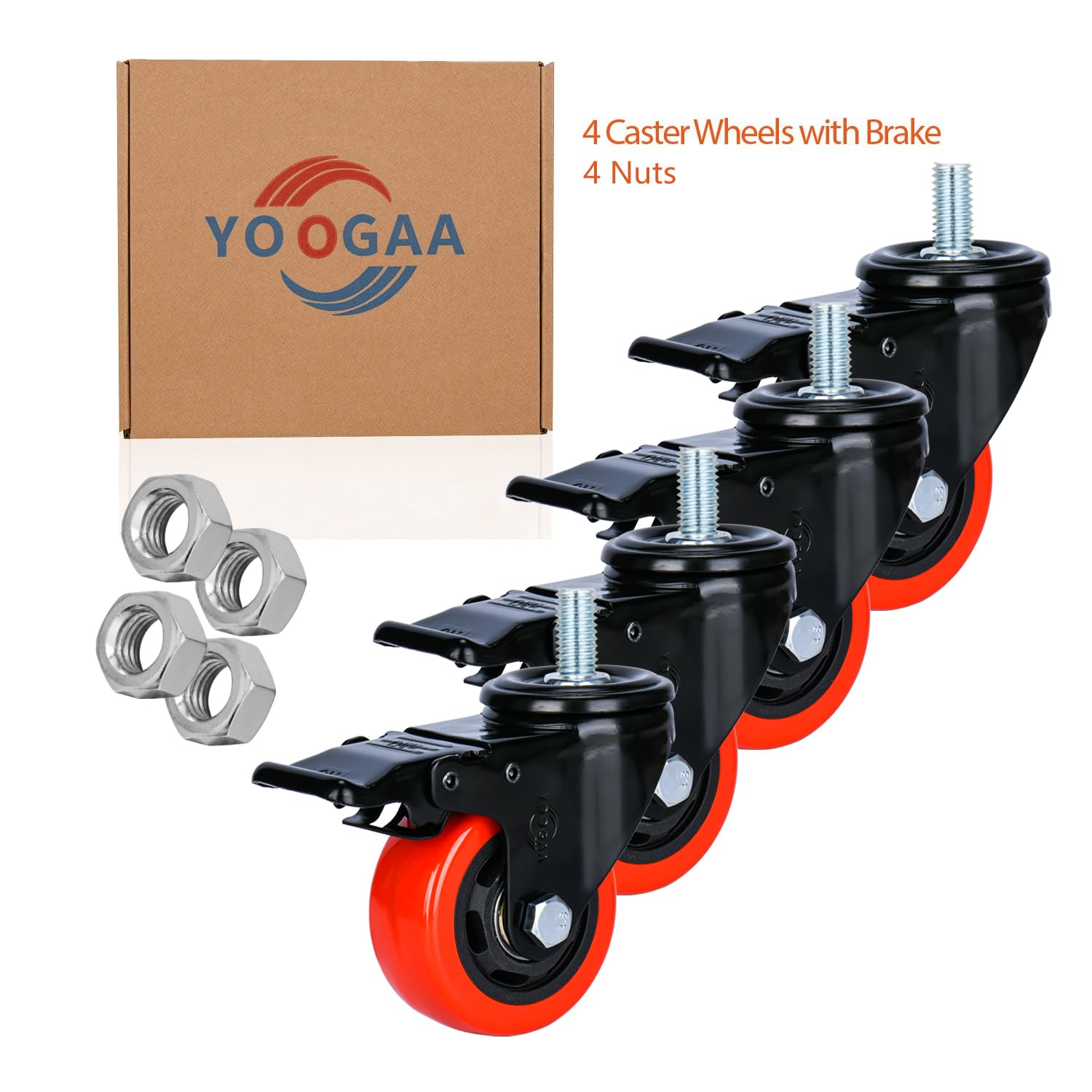 Thumbnail 6 de YOOGAA Caster Wheels, 3-Inch