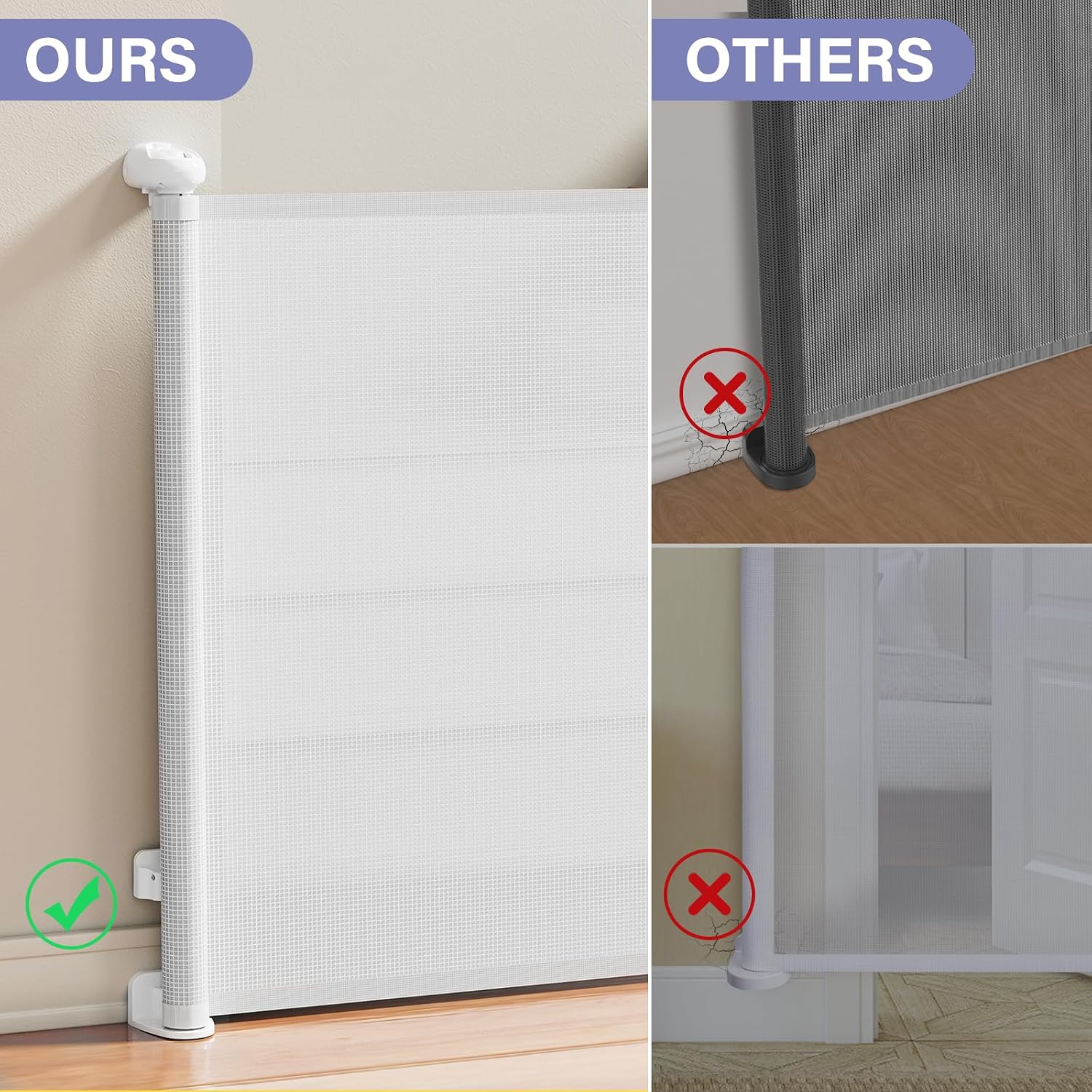 Detalle 2 de PRObebi Retractable Baby Gate, 34-Inch Height