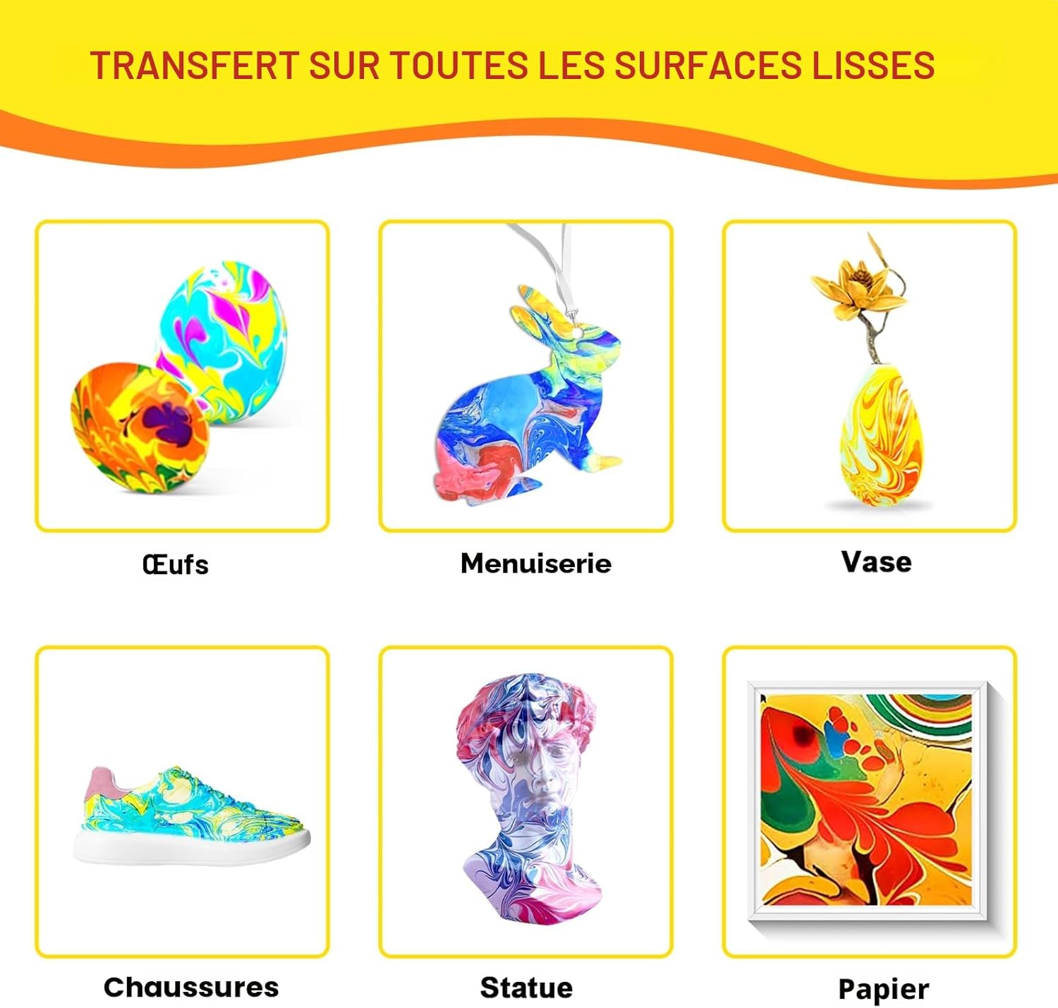 Thumbnail 6 de Kit de peinture marbrée à l'eau – tout-en-un pour enfants (à partir de 3 ans)