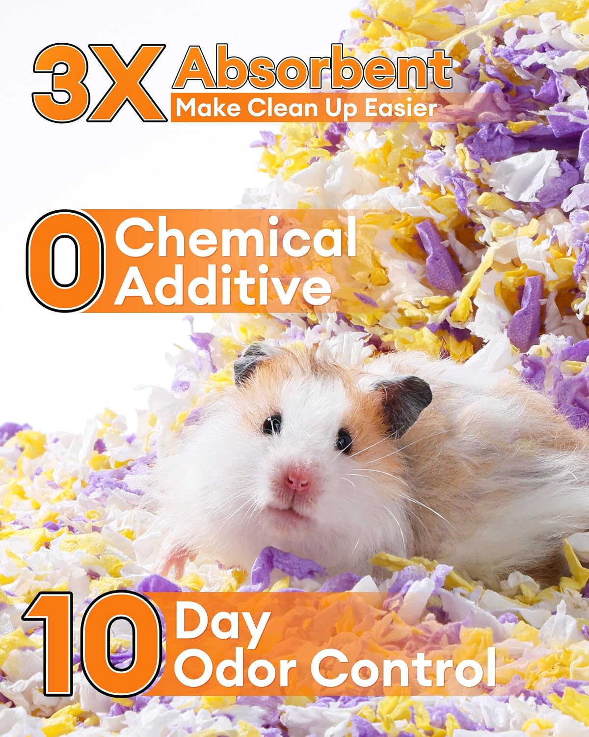 Detalle de BUCATSTATE Hamster Bedding 70L — Truly 99% Dust-Free, Odour-Controlled Paper Bedding (Twilight Blue)
