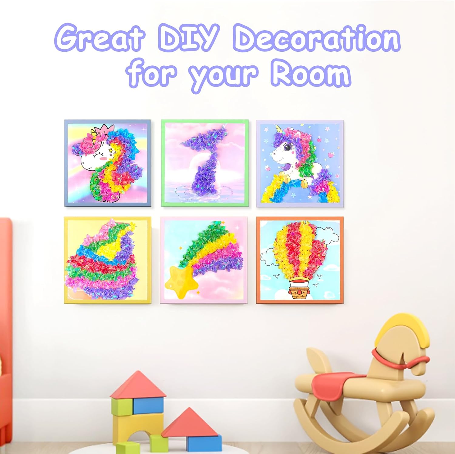 Thumbnail 4 de Poke-in Fun Art Fabric Craft Kit – Magical Dream Decor poke art set for kids (ages 4–10+)