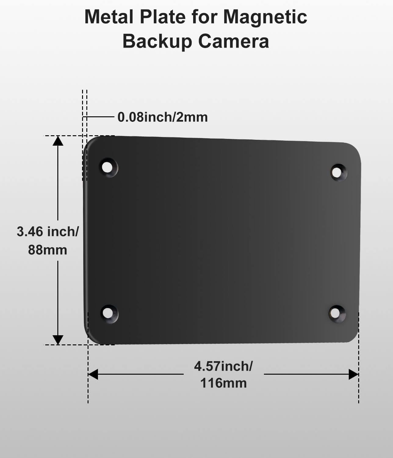 Detalle 2 de SToNVUE metal plate for magnetic backup camera
