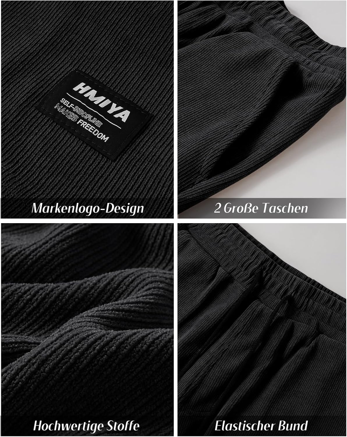 Thumbnail 3 de HMIYA Corduroy Shorts Herren – Kurze Hose aus Premium-Cord mit elastischer Taille