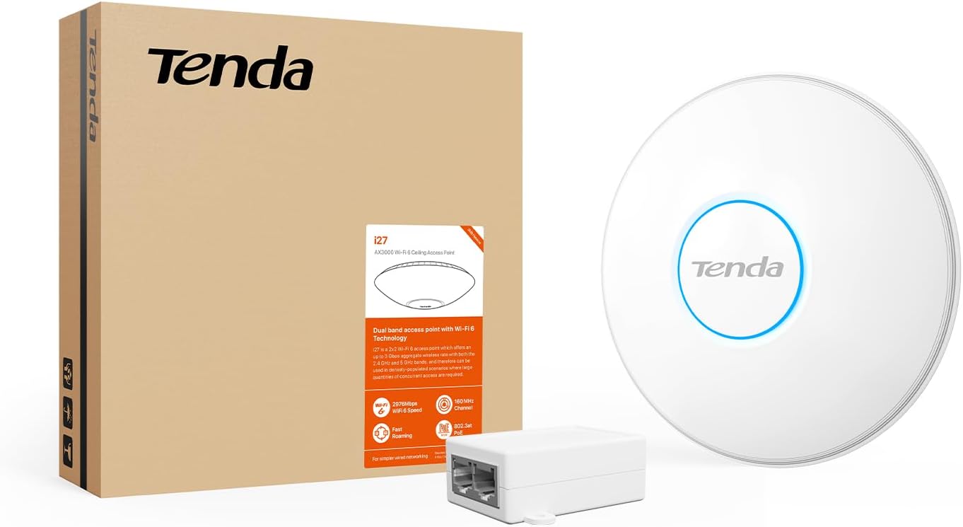 Thumbnail 6 de Tenda I27 Access Point WiFi 6 AX3000: copertura fino a 400㎡, gestione via APP o interfaccia web