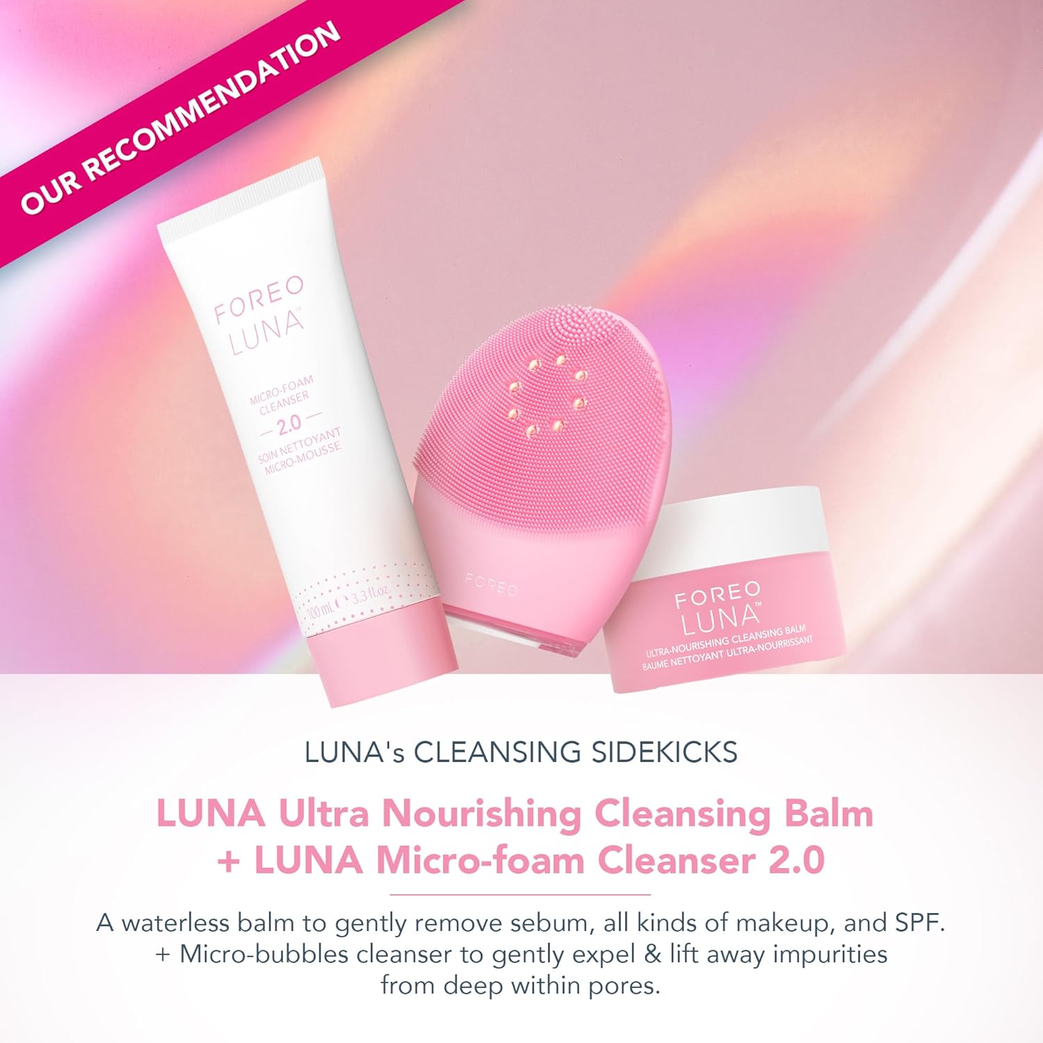 Thumbnail 3 de FOREO LUNA 4 Plus – Brosse nettoyante visage avec NIR + LED rouge et micro-courant
