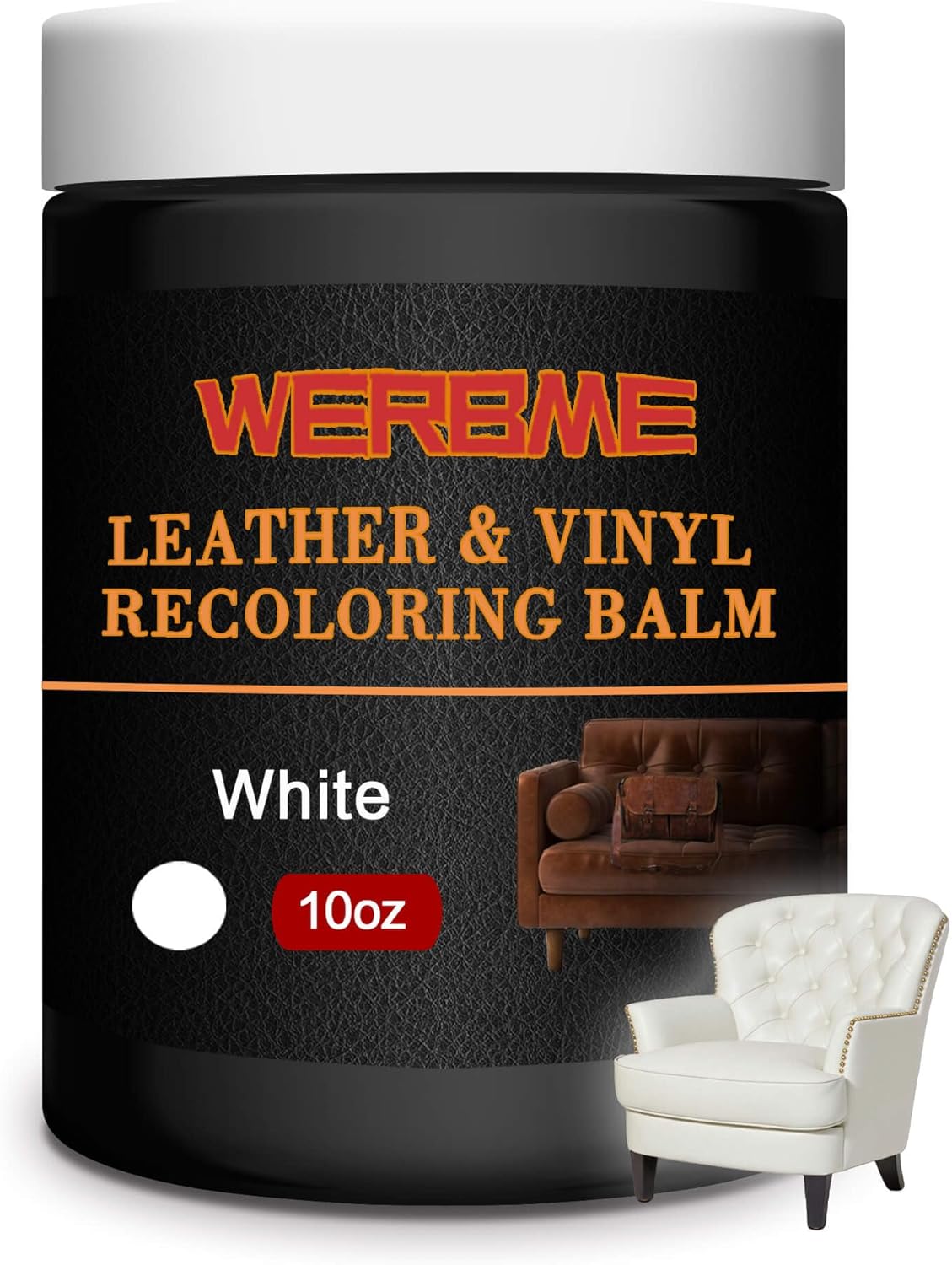 Thumbnail 6 de WERBME Leather Recoloring Balm & Color Restorer (Dark Brown) — multipurpose dye and paint for faded leather