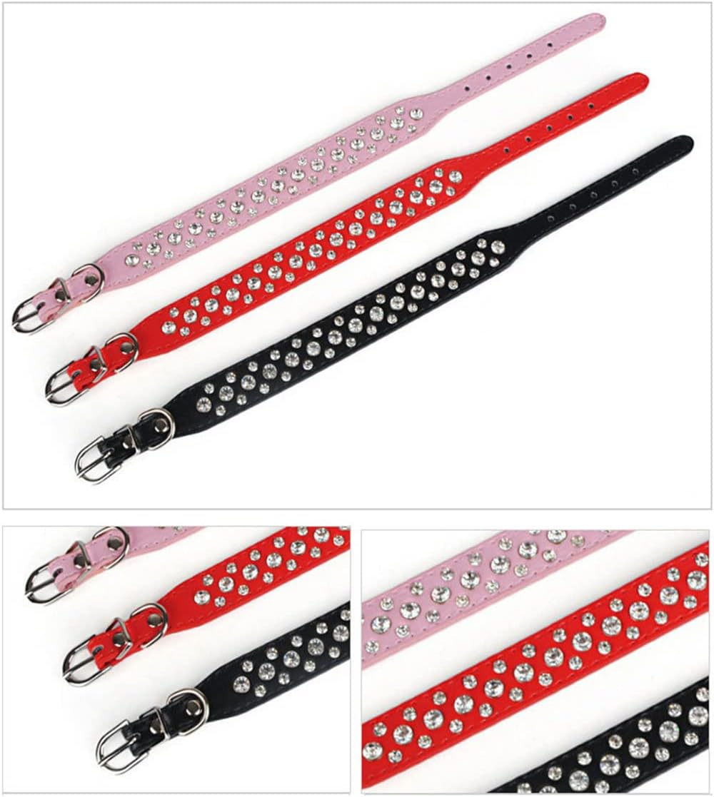 Thumbnail 3 de Rhinestone Dog Collar Black XS