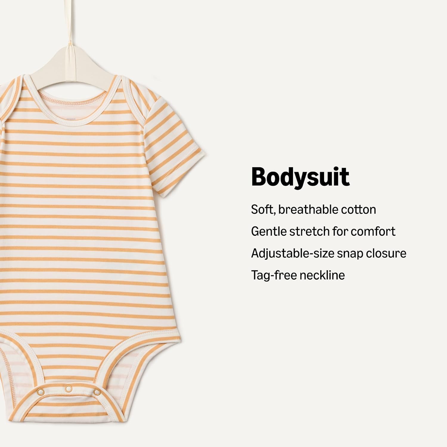 Detalle de Amazon Essentials x Sofia Grainge Unisex Babies' Short Sleeve Crewneck Bodysuit