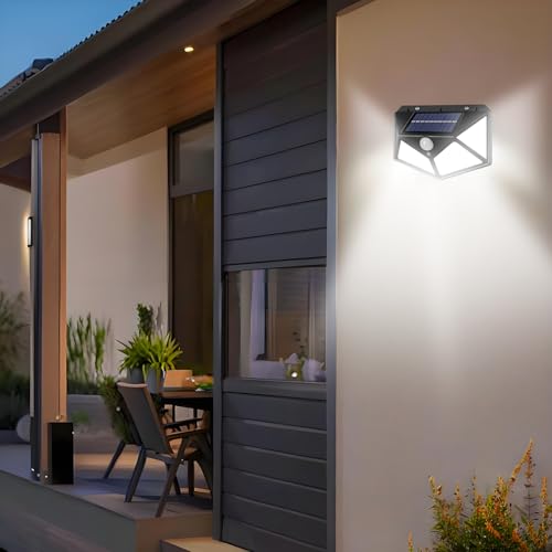 Thumbnail 7 de Hqynss Lampe Solaire Extérieur avec Détecteur – Lot de 4, 800 lumens, 3 modes