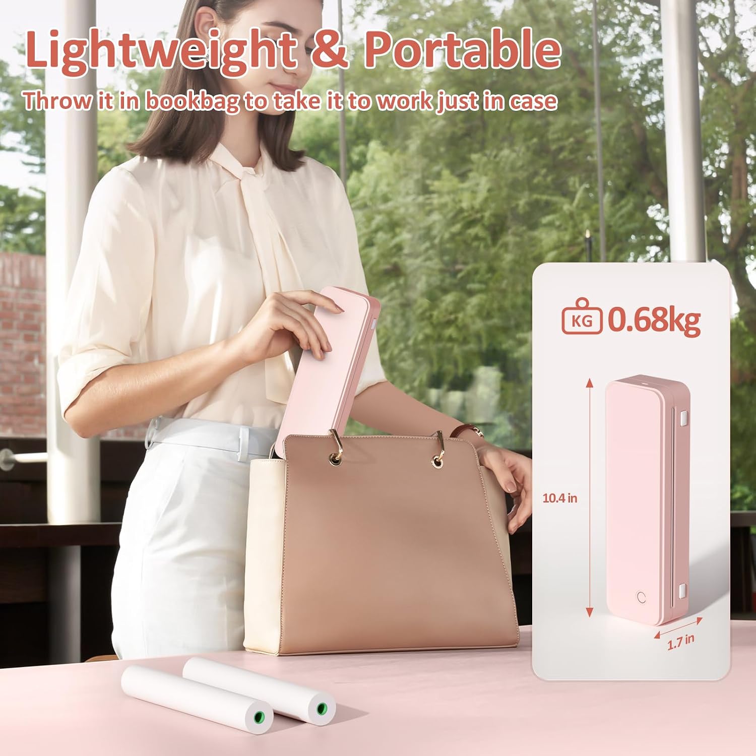 Detalle 2 de Gloryang Inkless Portable Printer 8.5 x 11"