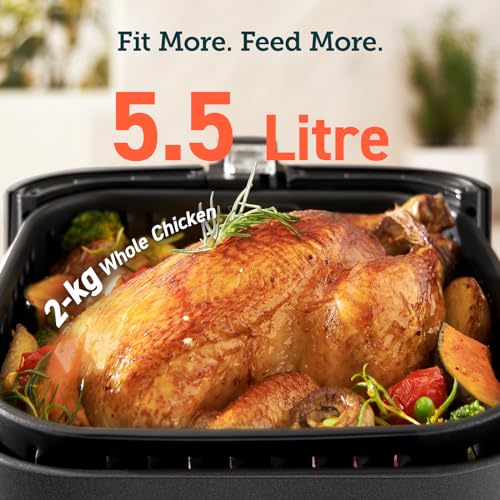 Thumbnail 7 de COSORI Air Fryer 5.5L: 1700W, 11 Presets, 100 Recipe Cookbook, Non-Stick & Dishwasher Safe Basket (CP158-AF) – Black