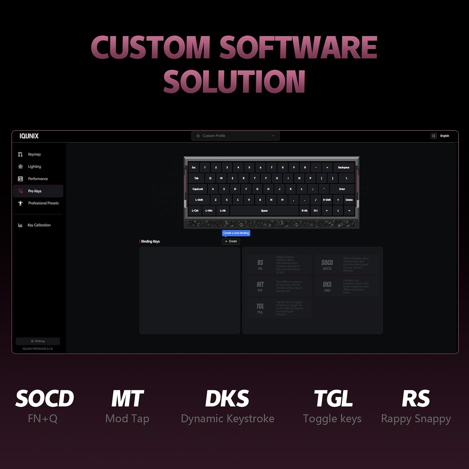 Thumbnail 6 de IQUNIX EV63 magnetic gaming keyboard 60% ⌨