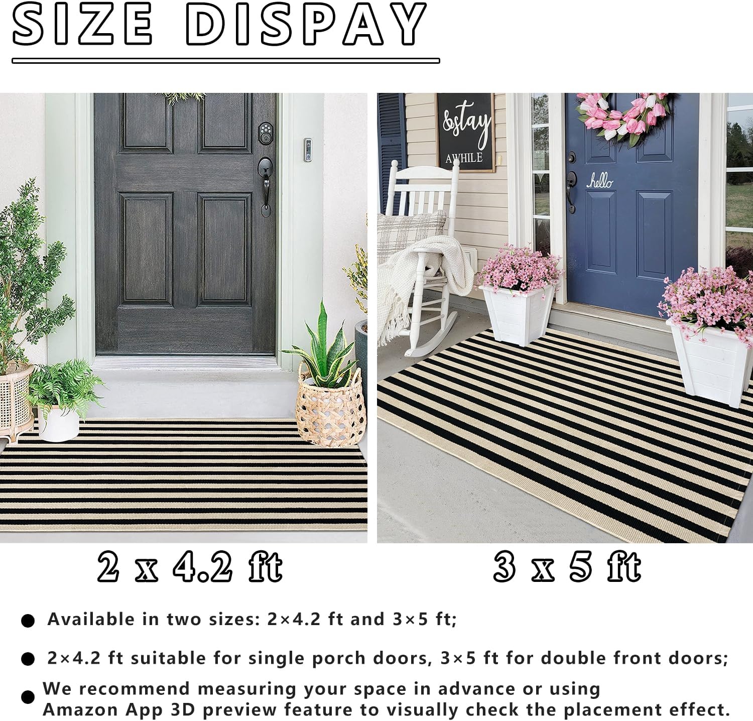 Detalle 1 de Kxyhug outdoor door mat cotton blend