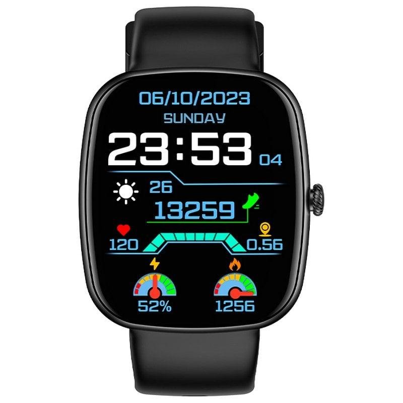 Detalle de Cool Border: Smartwatch Silicona Negro con Llamadas, Salud y Deporte
