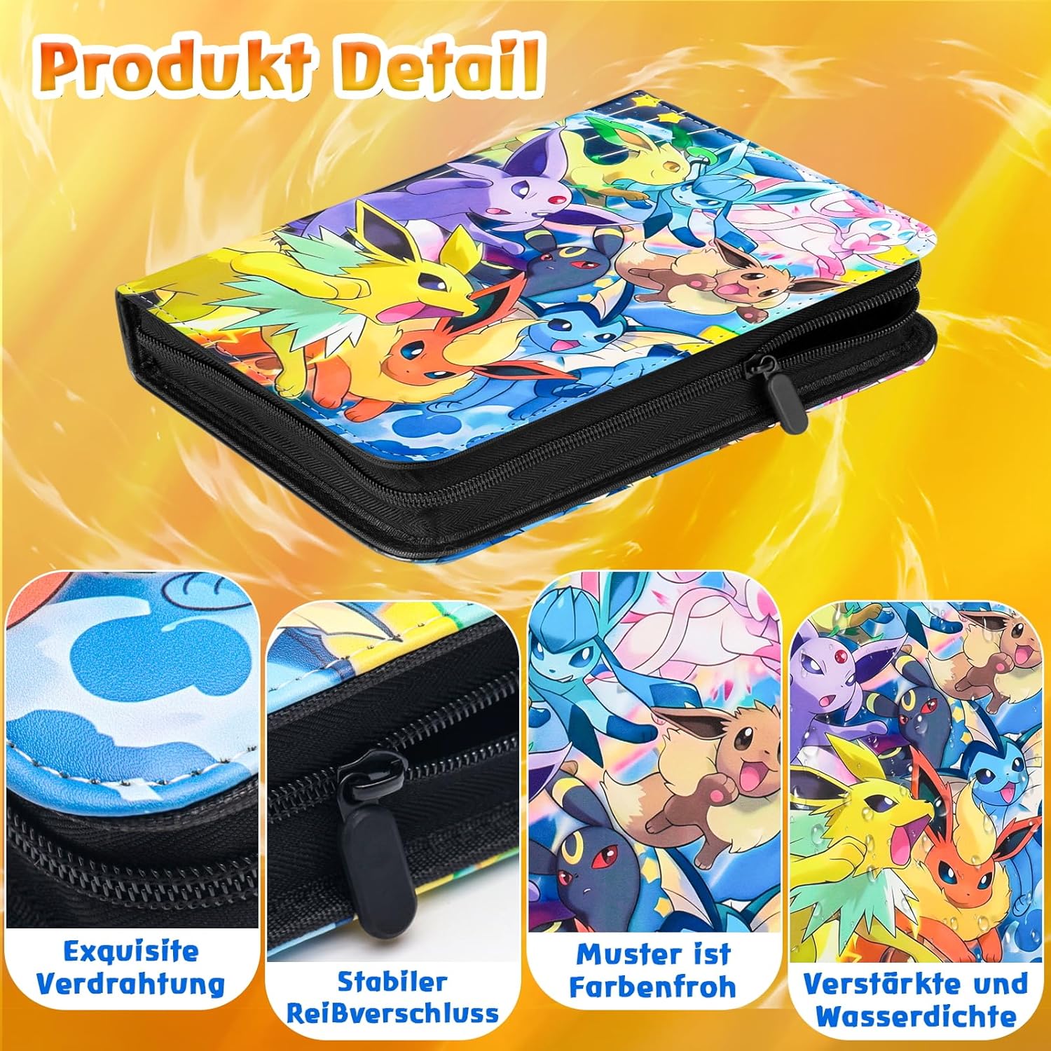 Thumbnail 6 de LYAILOOGXL Sammelalbum für Pokémon – 400 Karten Platz, PVC-frei, kompatibel mit Scarlet & Violet, Sword & Shield