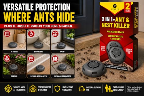 Thumbnail 4 de FERRIS Ant Killer Bait Station (2-pack): Indoor Ant Control That Targets Colonies
