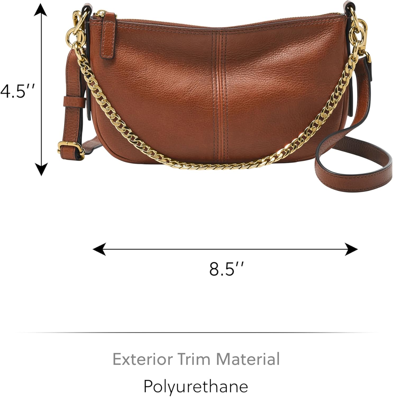 Thumbnail 4 de Fossil Jolie borsa a tracolla da donna marrone in pelle o pelle scamosciata