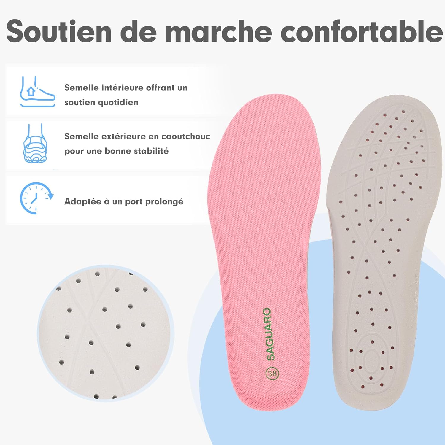 Thumbnail 5 de SAGUARO Homme Femme Sandales Respirantes Antidérapant: sandales de trek dédiées au confort et à la traction