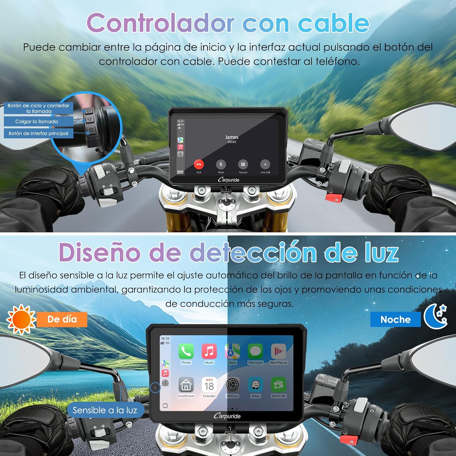 Thumbnail 6 de CARPURIDE W702S Pro CarPlay para moto 7