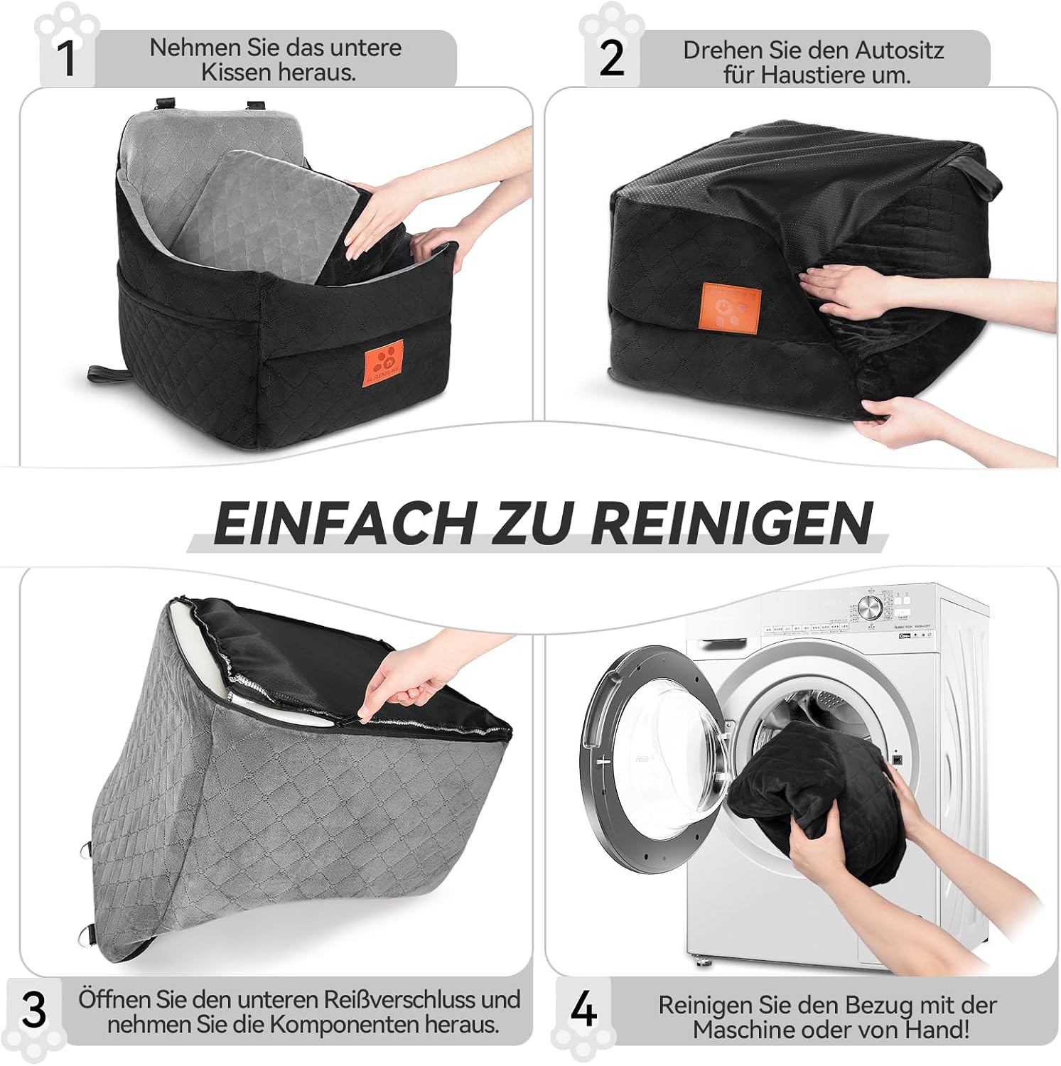 Thumbnail 6 de GL GLENSLAVE Hunde-Autositz für kleine Hunde bis 16 kg