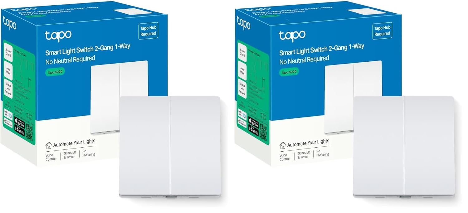 Thumbnail 6 de Tapo S220 Smart Light Switch 2 Gang 1 Way