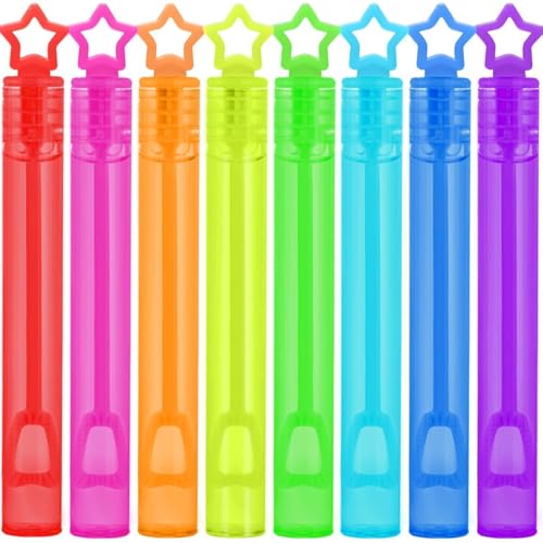 Thumbnail 6 de Cawiew 32 Pcs Neon Mini Star Bubble Wands – 8 Colors for Party Favors