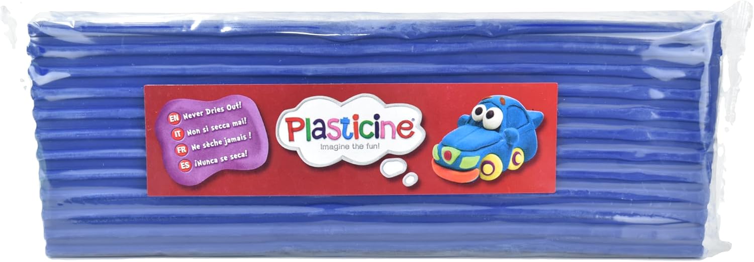 Thumbnail 4 de The Original Plasticine One Colour Slab 400g – Light Blue modelling clay