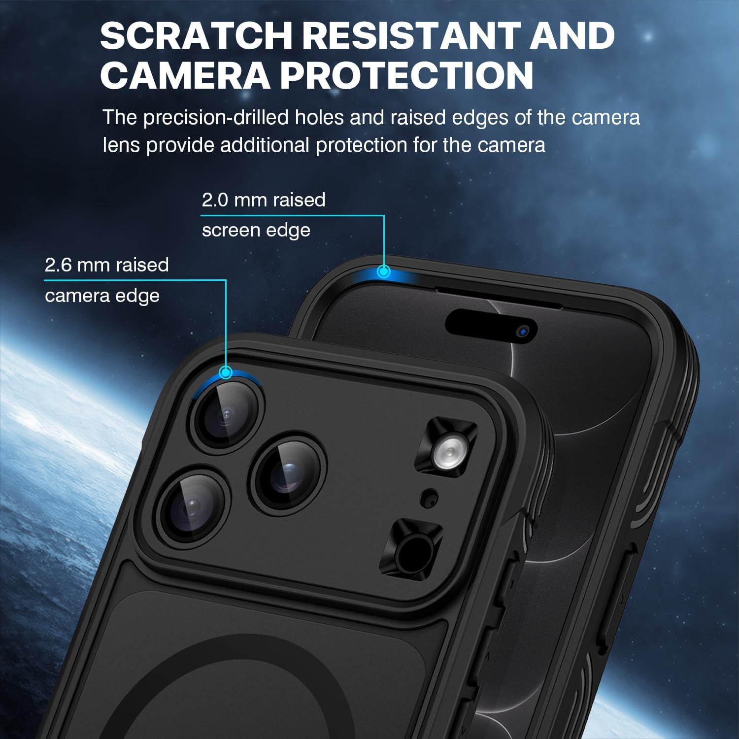 Thumbnail 6 de CENHUFO 18promax-black Privacy Case for iPhone 17/18 Pro Max with MagSafe