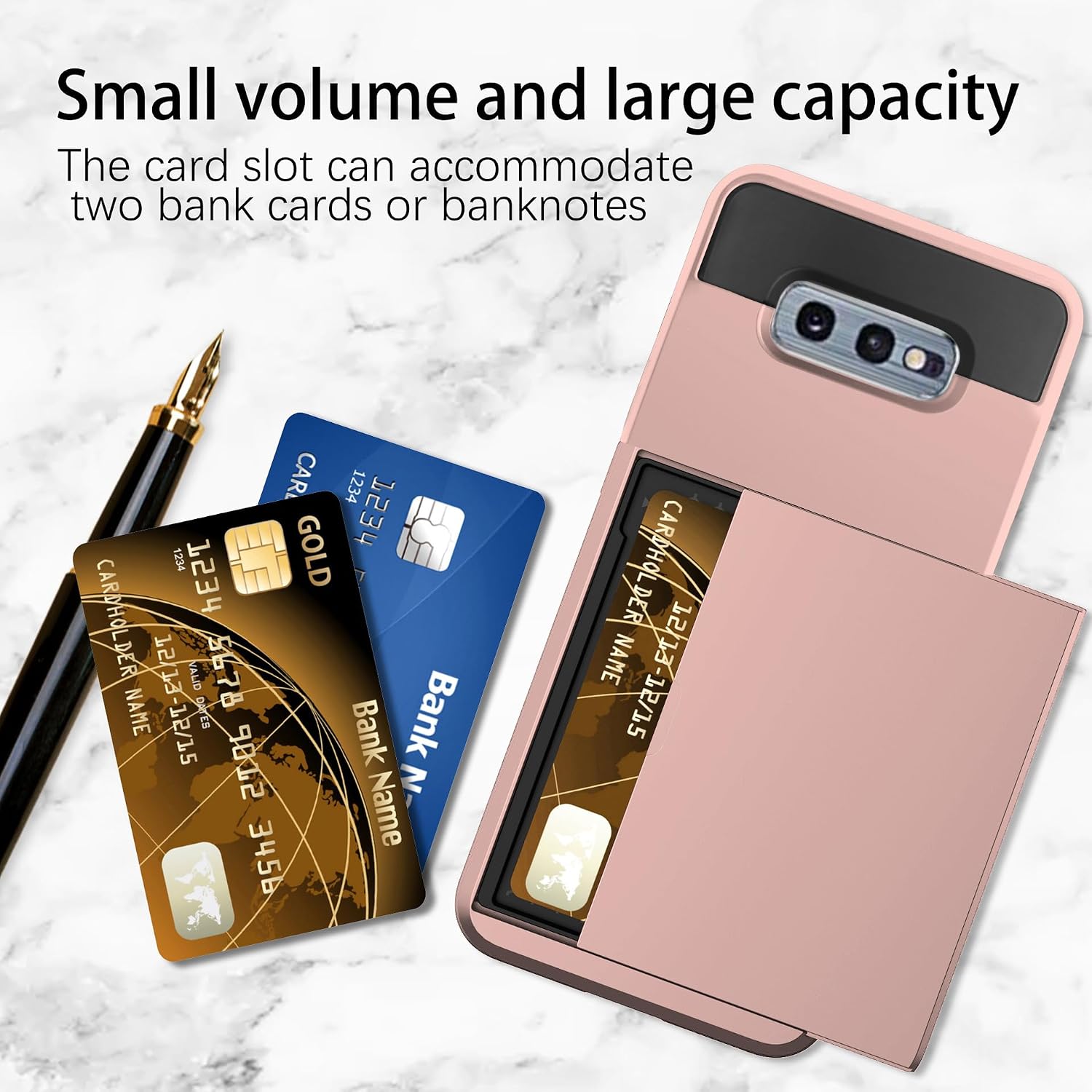 Detalle de Asuwish Hybrid Case with Screen Protector and Card Slot for Samsung Galaxy S10e