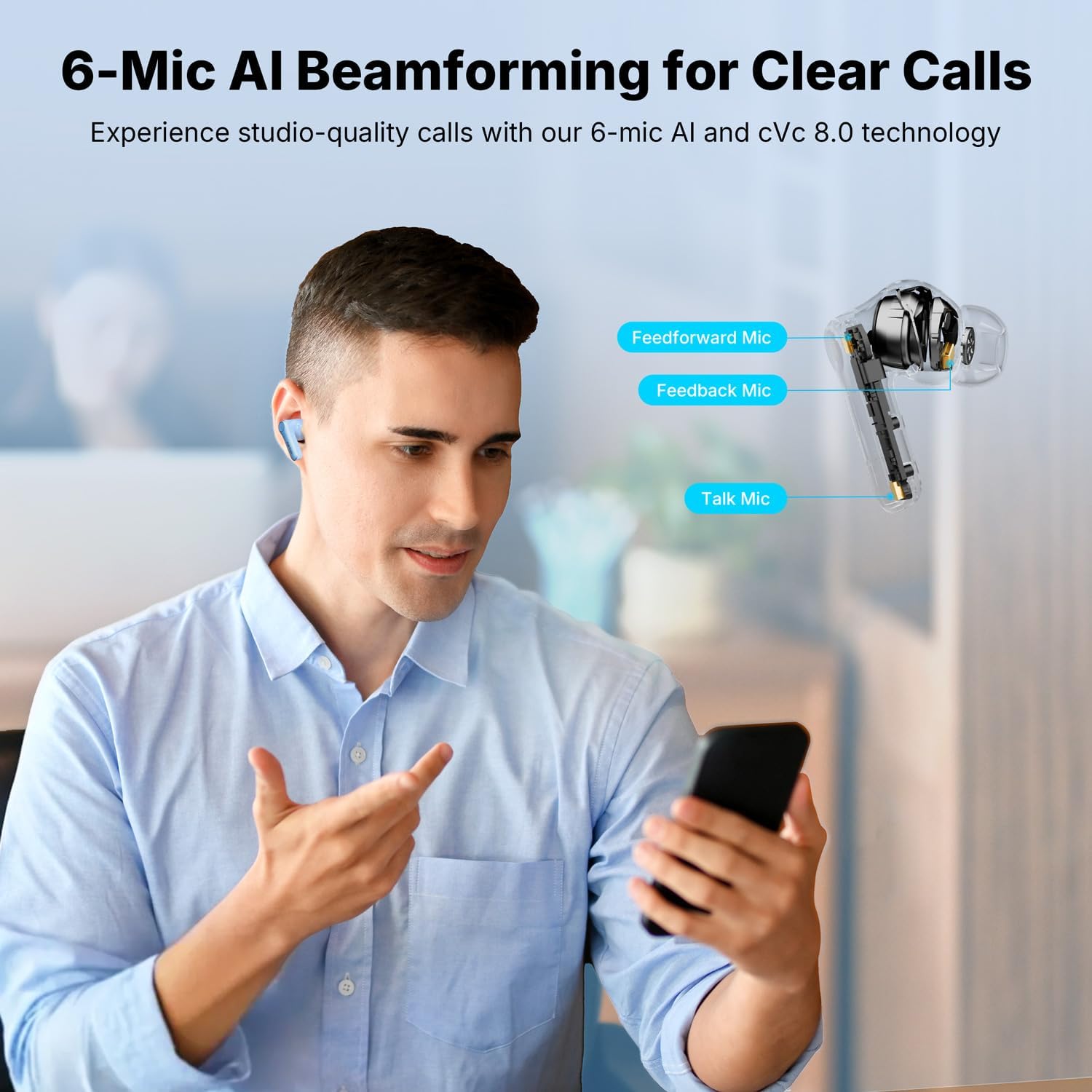 Thumbnail 4 de EarFun Air Pro 4+ Adaptive Noise Cancelling Earbuds