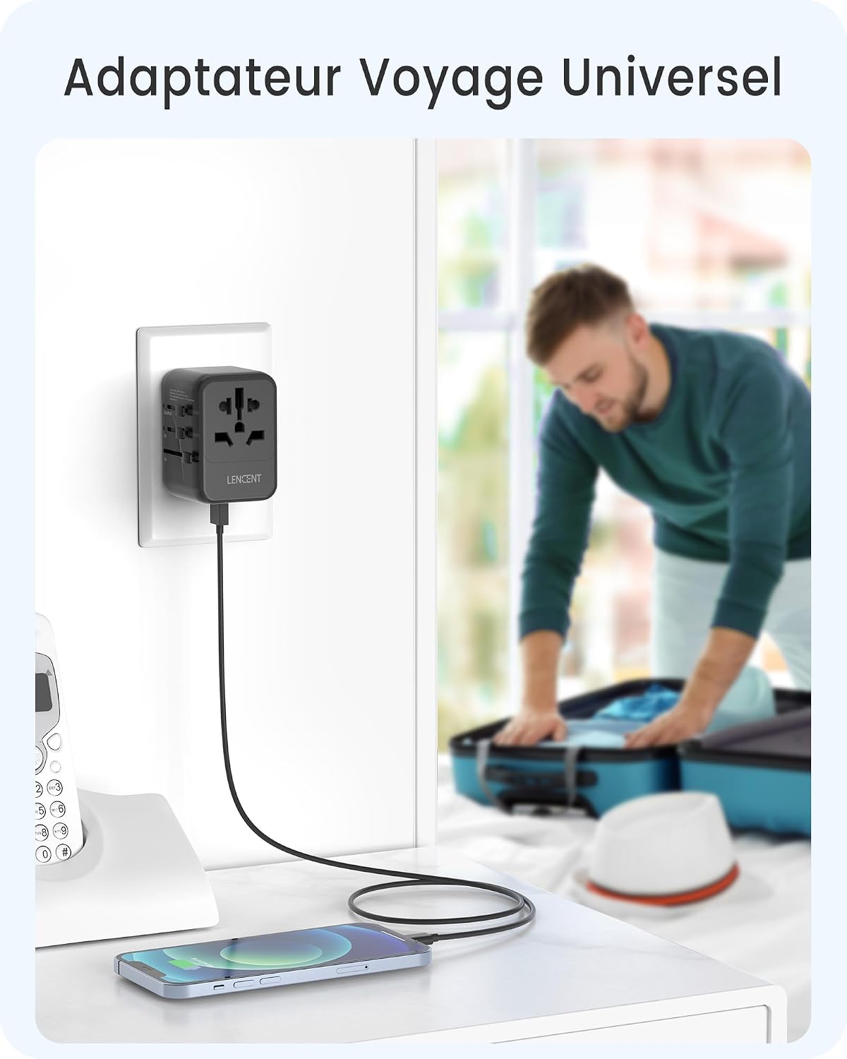 Thumbnail 4 de LENCENT Adaptateur universel 1000W